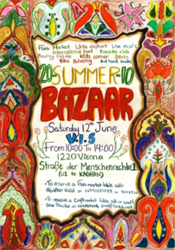 12. Juni Sommer Bazar: KIND-FAMILIE-UMWELT goes international!